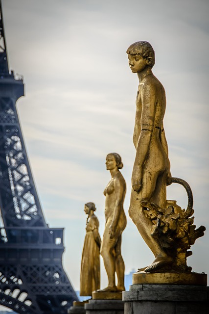 Le Trocadero a Paris, lieu de l'Exposition Universelle de 1900 ou fut installe le Pavillon d'artisanat russe